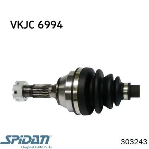 303243 GKN-Spidan Полуось передняя левая