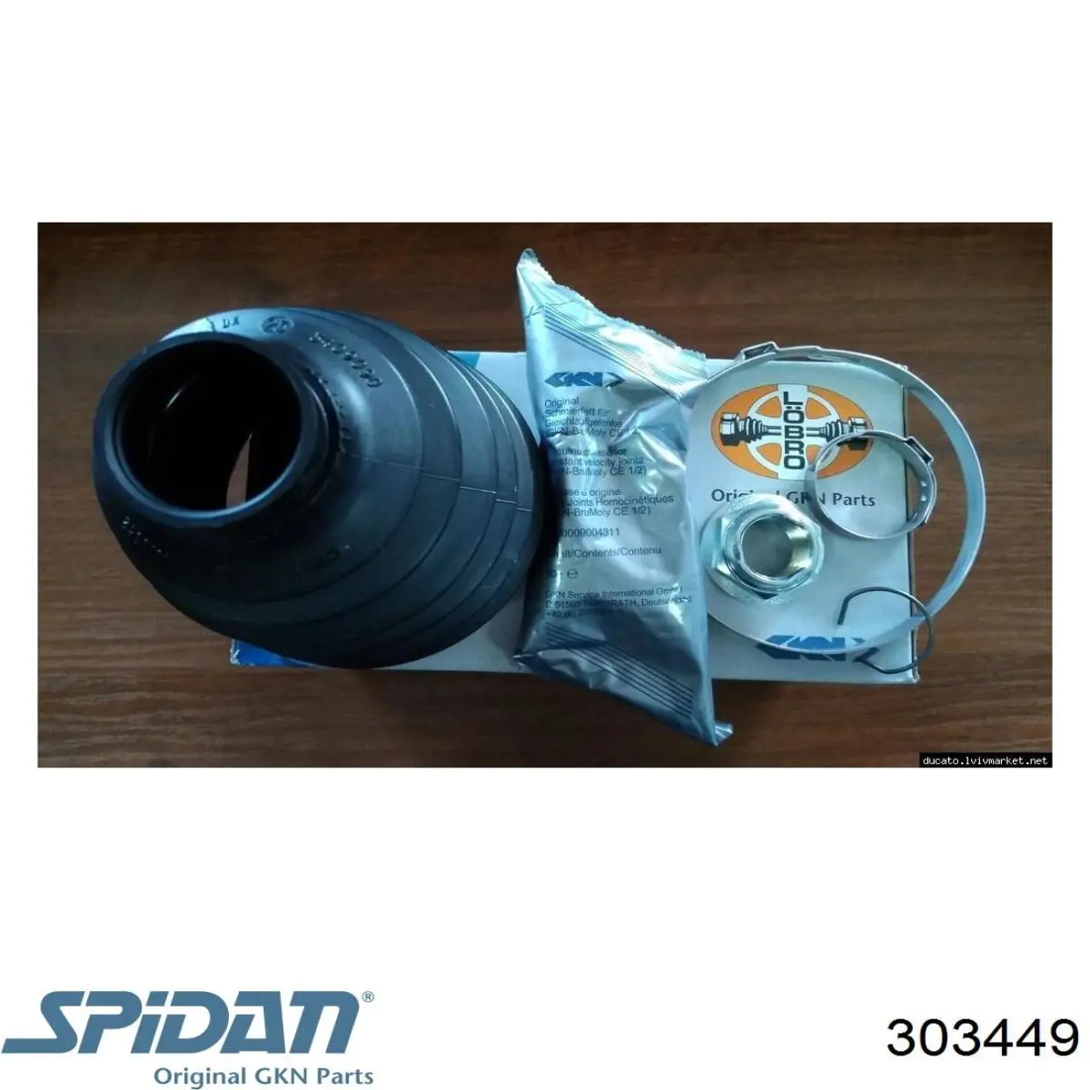 Чехол шруса GKN-Spidan 303449 цена, от 10.94 USD