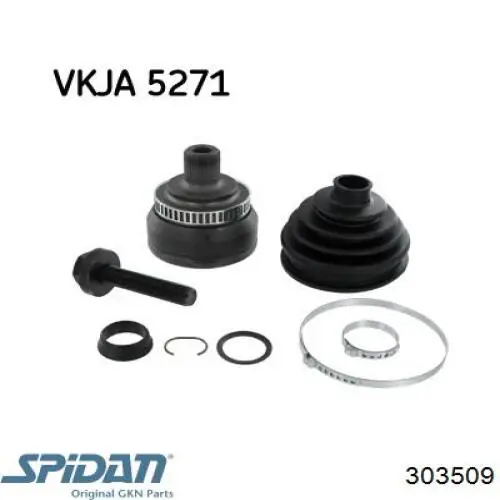 ШРУС наружный передний 303509 GKN-Spidan