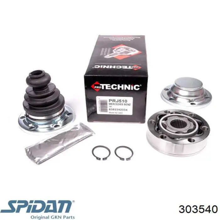 Шарнир угловых скоростей внутренний передний GKN-Spidan 303540 цена, от 39.77 USD