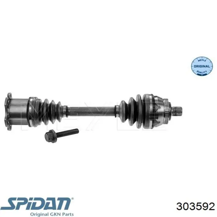 303592 GKN-Spidan Полуось передняя левая