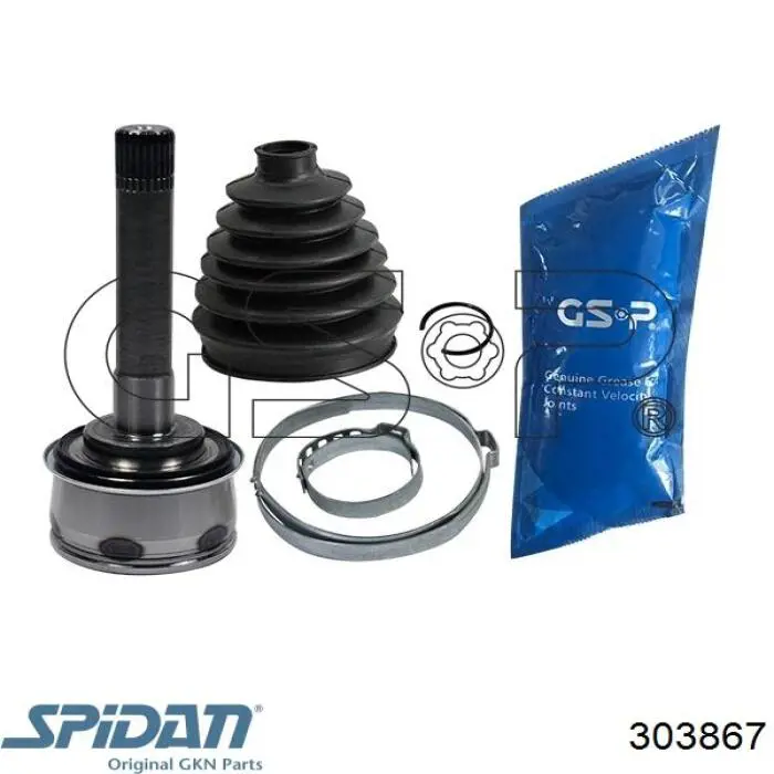 ШРУС наружный передний 303867 GKN-Spidan