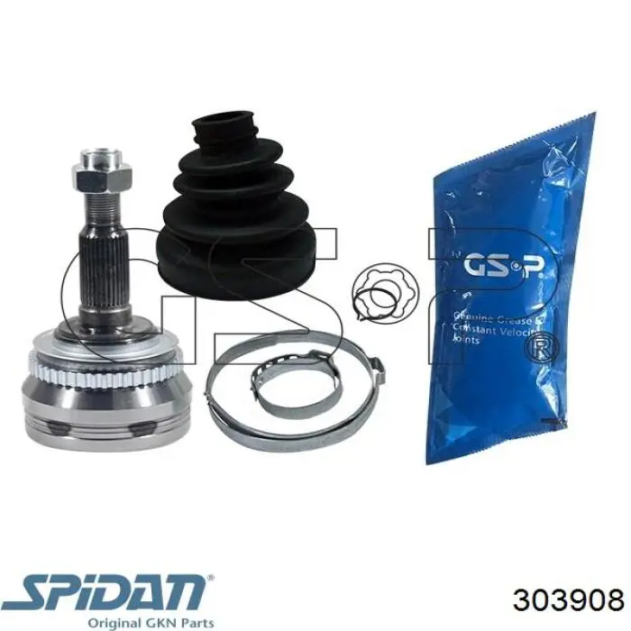 ШРУС наружный передний 303908 GKN-Spidan