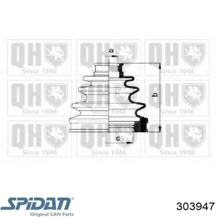Пыльник ШРУСа внутренний 303947 GKN-Spidan