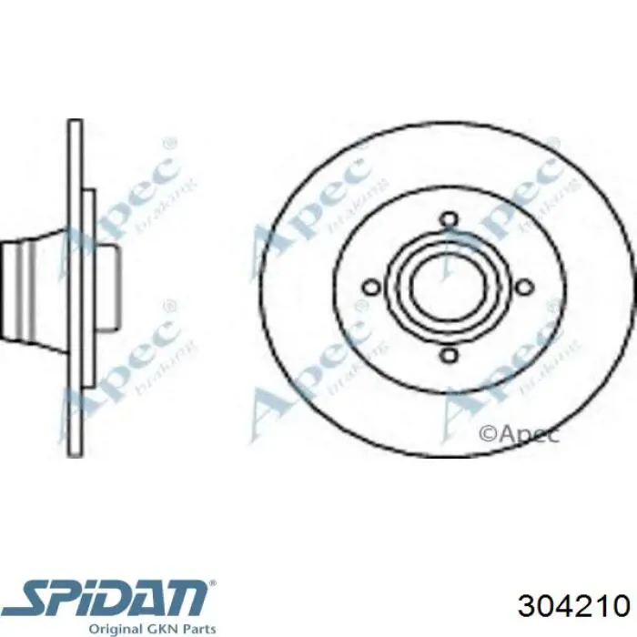 304210 GKN-Spidan Пыльник ШРУСа передней полуоси внутренний