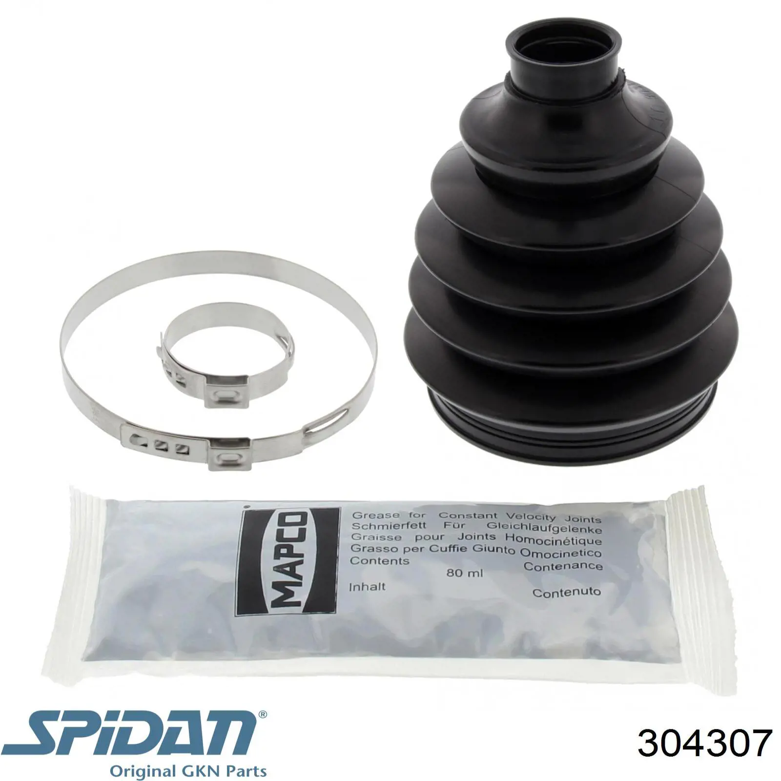 Пыльник ШРУСа наружный правый 304307 GKN-Spidan