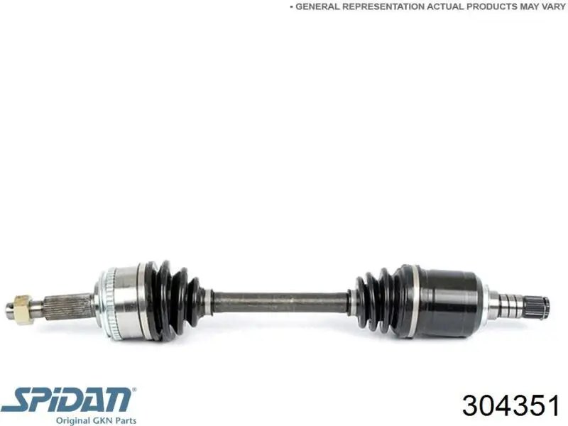 Левая полуось 304351 GKN-Spidan