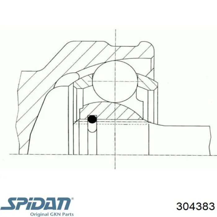 304383 GKN-Spidan шрус наружный передний