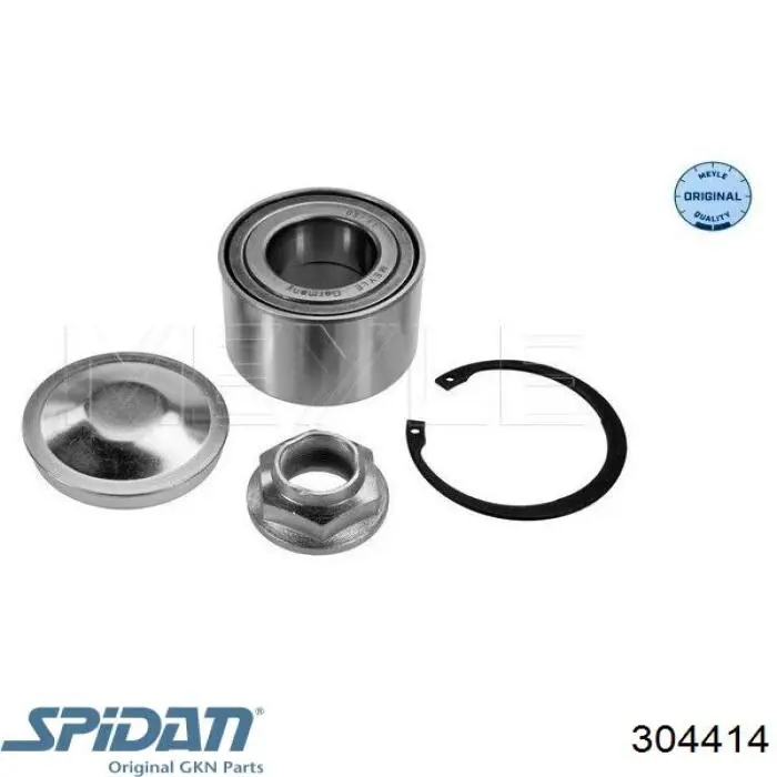 Левая полуось 304414 GKN-Spidan