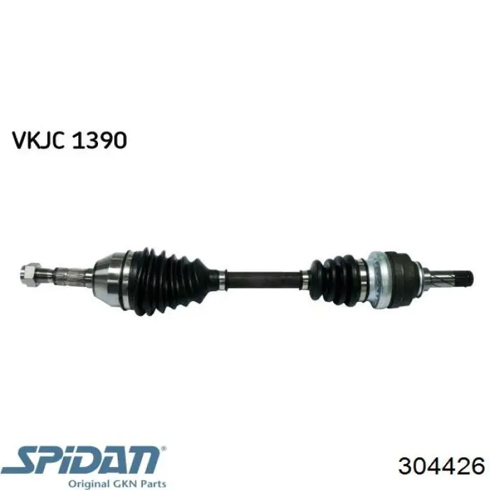 Левая полуось 304426 GKN-Spidan