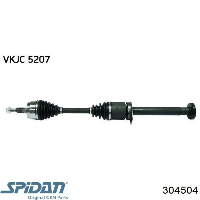 Правая полуось 304504 GKN-Spidan