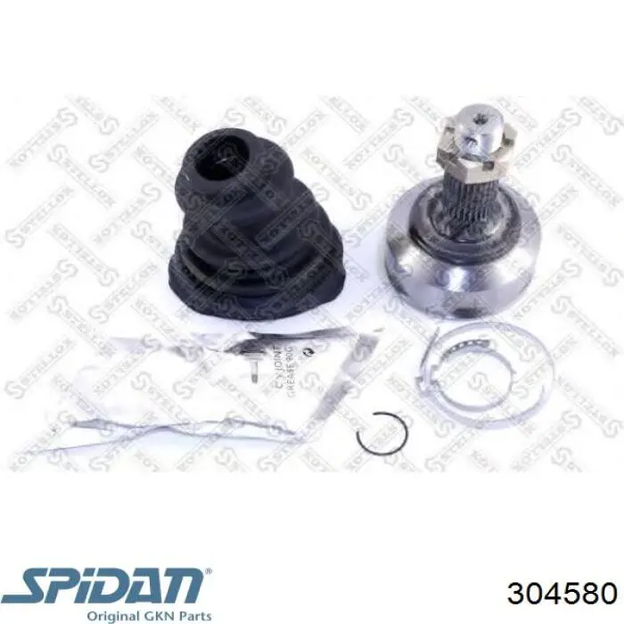 Правая полуось 304580 GKN-Spidan
