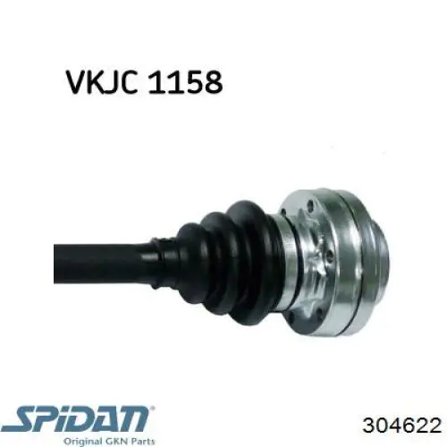 Полуось задняя правая 304622 GKN-Spidan