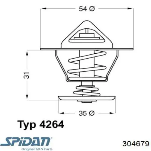 304679 GKN-Spidan Пыльник ШРУСа передней полуоси внутренний