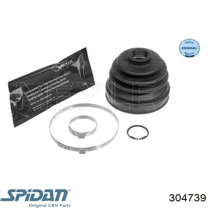 Fuelle, árbol de transmisión delantero interior 304739 GKN-Spidan