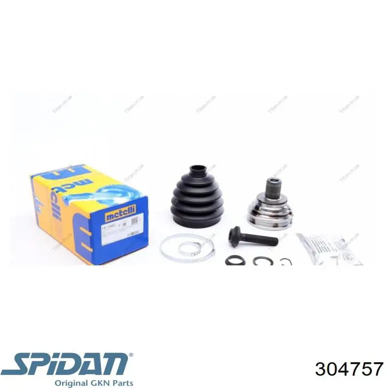 Привод передний левый GKN-Spidan 304757 цена, от 95.18 USD