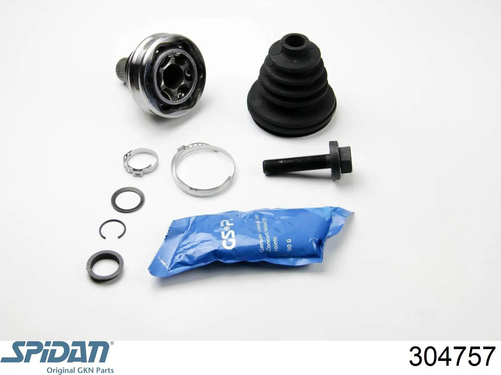 Левая полуось 304757 GKN-Spidan