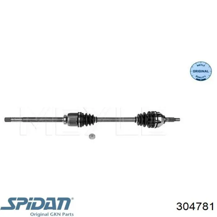 Правая полуось 304781 GKN-Spidan