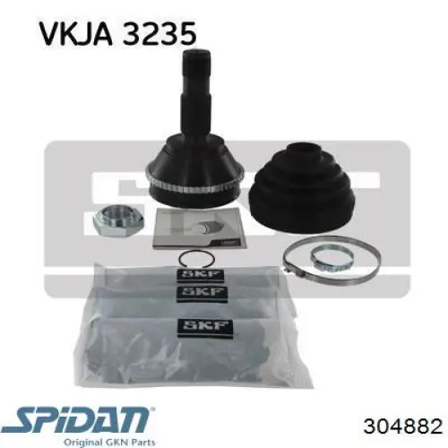 Пыльник ШРУСа наружный 304882 GKN-Spidan