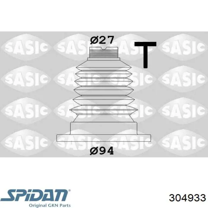 Купить 304933 GKN-Spidan Пыльник гранаты внутренний, передней полуоси