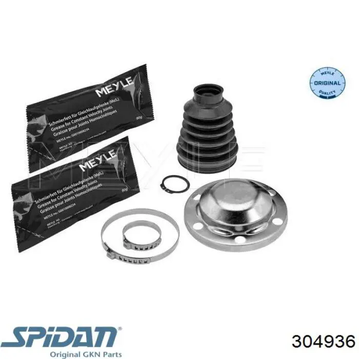 Пыльник шарнира угловых скоростей внутренний передний GKN-Spidan 304936 цена, от 19.73 USD