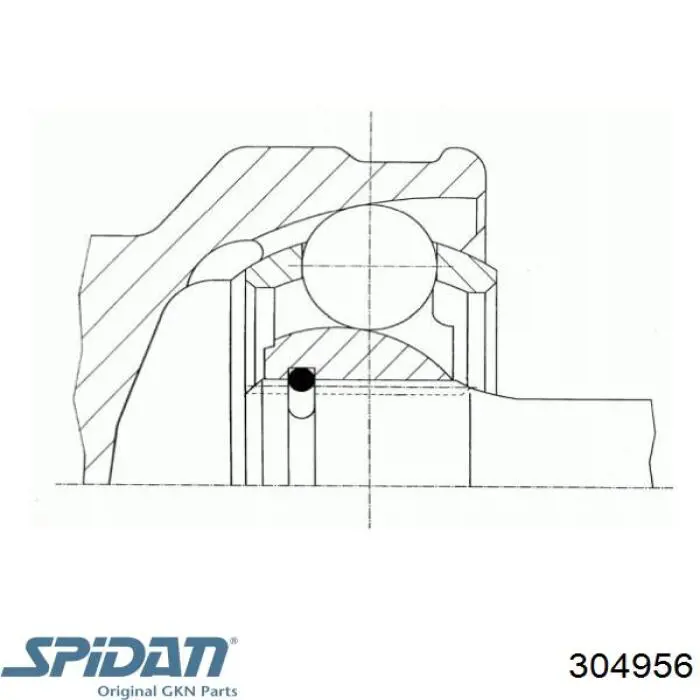 304956 GKN-Spidan шрус наружный передний