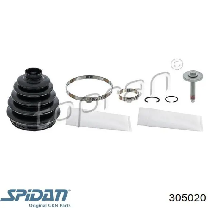 Пыльник ШРУСа передней полуоси внутренний левый 305020 GKN-Spidan