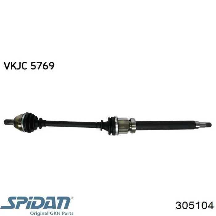 Правая полуось 302004190187 Magneti Marelli