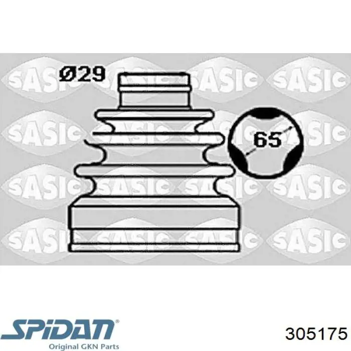 Пыльник ШРУСа наружный 305175 GKN-Spidan