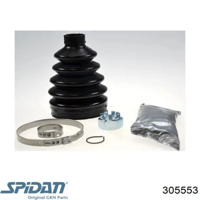 Левая полуось 305553 GKN-Spidan