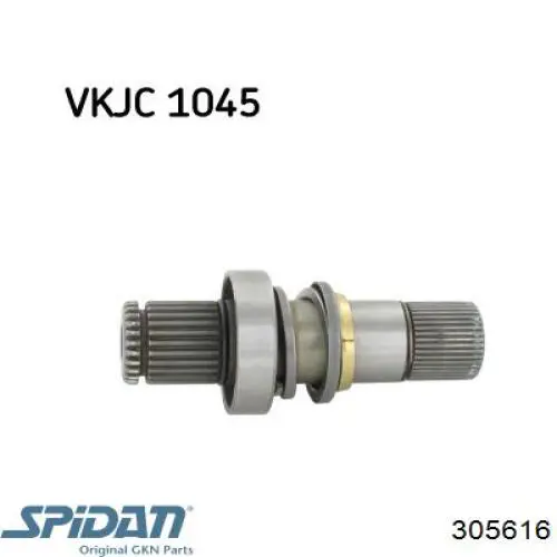 Купить 305616 GKN-Spidan Вал привода полуоси, промежуточный