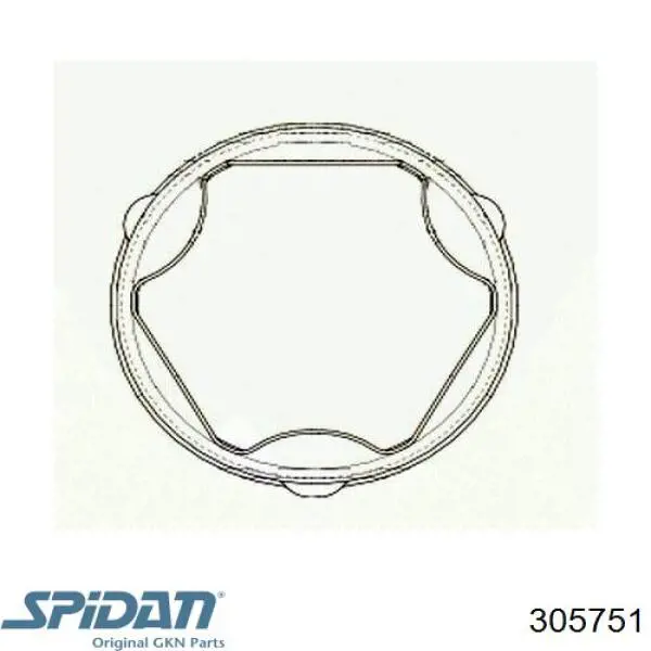 305751 GKN-Spidan Пыльник ШРУСа передней полуоси внутренний