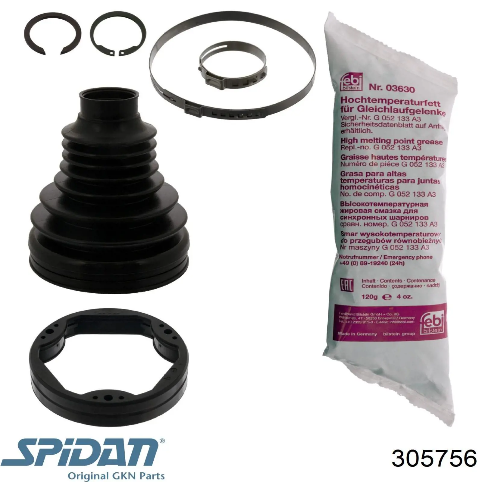 Пыльник ШРУСа внутренний 305756 GKN-Spidan