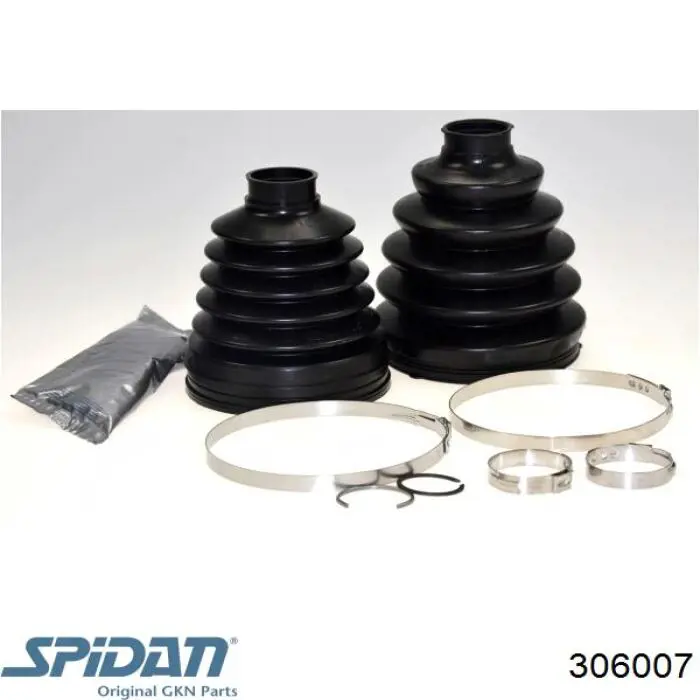 306007 GKN-Spidan botas de proteção de juntas homocinéticas do semieixo dianteiro, kit