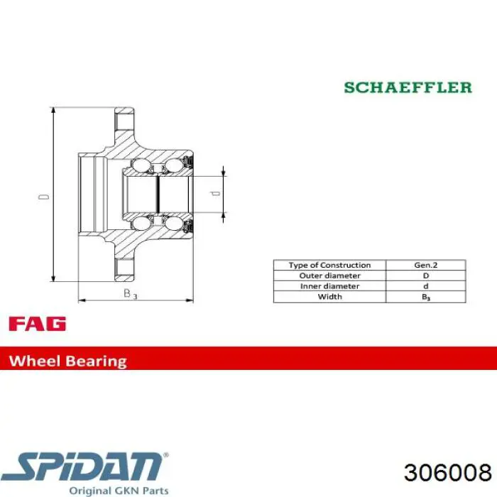 Пыльник ШРУСа наружный 306008 GKN-Spidan