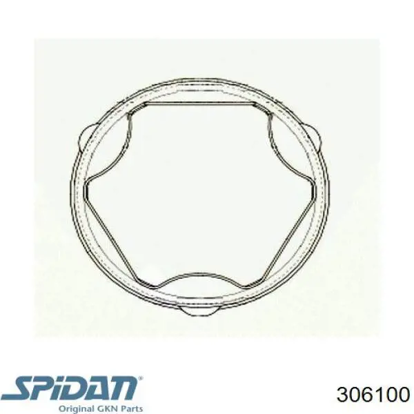 306100 GKN-Spidan Пыльник ШРУСа передней полуоси внутренний