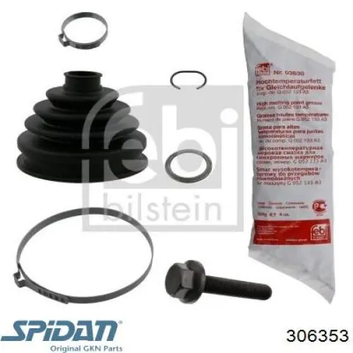 Пыльник ШРУСа наружный 306353 GKN-Spidan