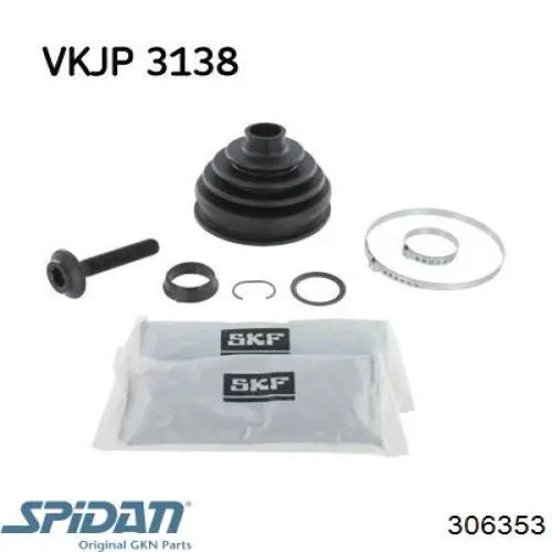 306353 GKN-Spidan Пыльник шарнира привода