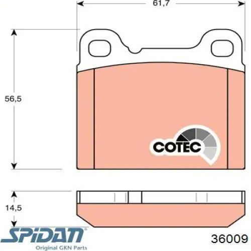 Пыльник ШРУСа внутренний 36009 GKN-Spidan