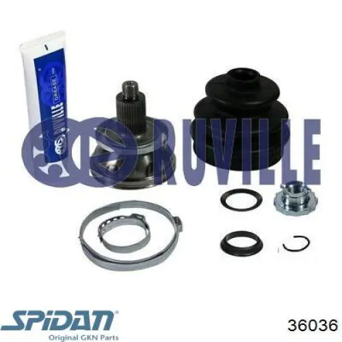 ШРУС наружный передний 36036 GKN-Spidan