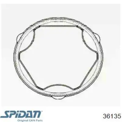 0036135 GKN-Spidan Пыльник гранаты внутренний, левый
