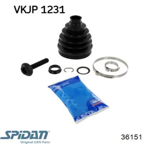 36151 GKN-Spidan Пыльник шарнира привода