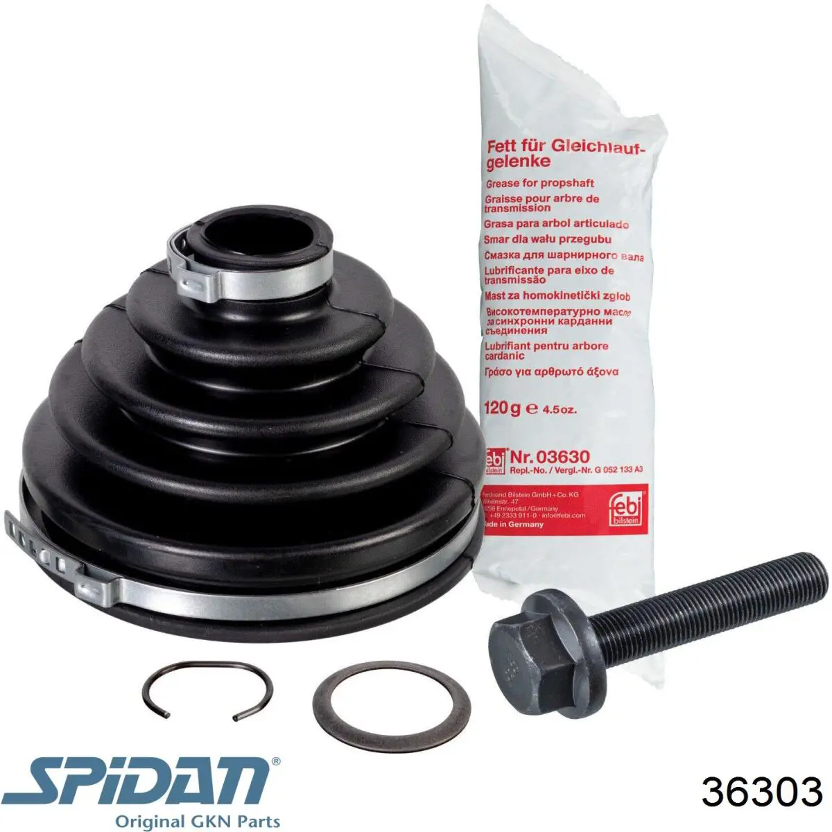 Купить 36303 GKN-Spidan Пыльник гранаты наружный, передний