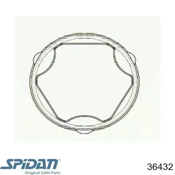 Пыльник ШРУСа внутренний 36432 GKN-Spidan