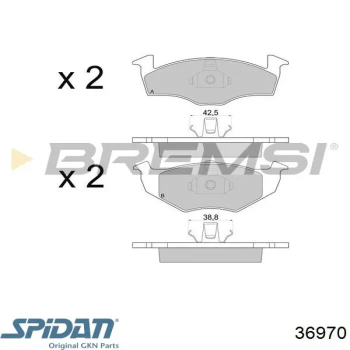 Пыльник ШРУСа передней полуоси внутренний левый 36970 GKN-Spidan