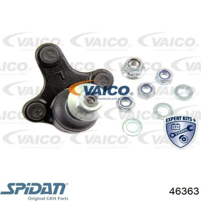 Нижняя левая шаровая опора 46363 GKN-Spidan