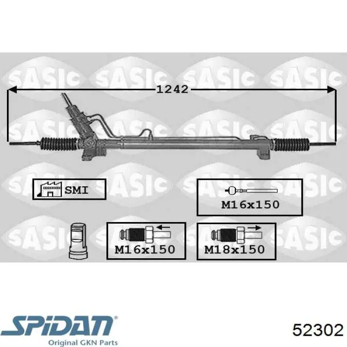 Рулевая рейка 52302 GKN-Spidan