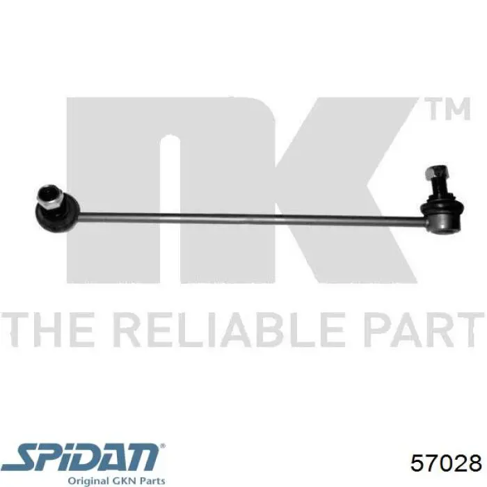Стойка переднего стабилизатора 57028 GKN-Spidan