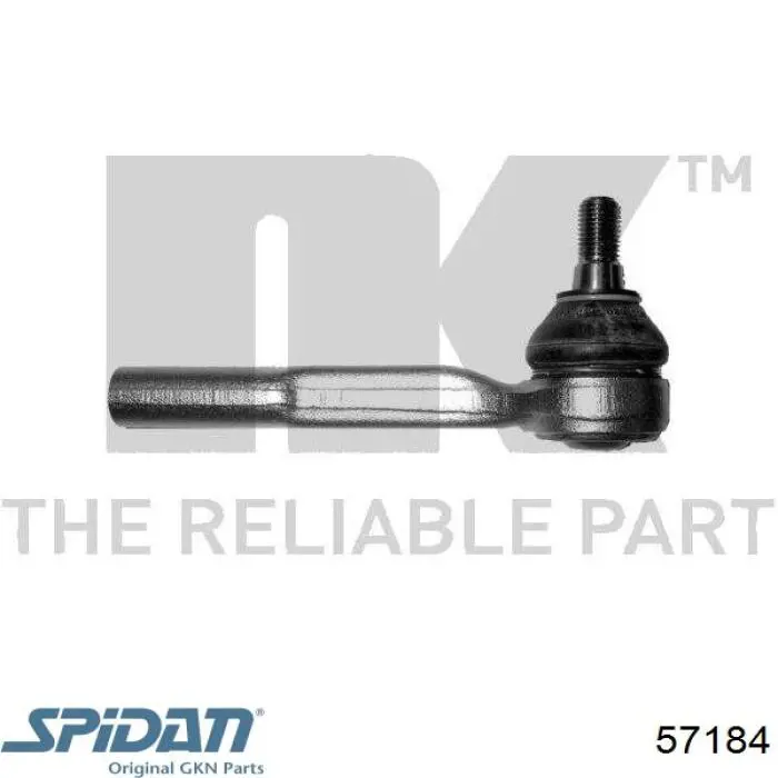 Рулевой наконечник GKN-Spidan 57184 цена, от 7.38 USD