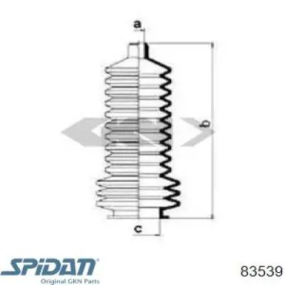 Пыльник рулевой SPIDAN 83539